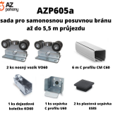 AZP605A - SADA PRO SAMONOSNOU POSUVNOU BRÁNU DO 5,5 M PRŮJEZDU